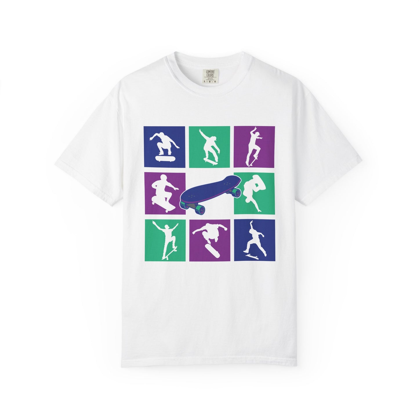 Skateboarding Graphic Tee, Unisex Skate Shirt, Gift for Skaters, Summer Casual Wear, Skate Crew T-shirt, Trendy Streetwear