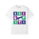Skateboarding Graphic Tee, Unisex Skate Shirt, Gift for Skaters, Summer Casual Wear, Skate Crew T-shirt, Trendy Streetwear